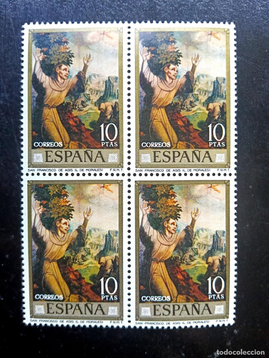 Selos: Espa&ntilde;a 1970 - Edifil 1971 - Luis de Morales - la piedad - Bloque de 4