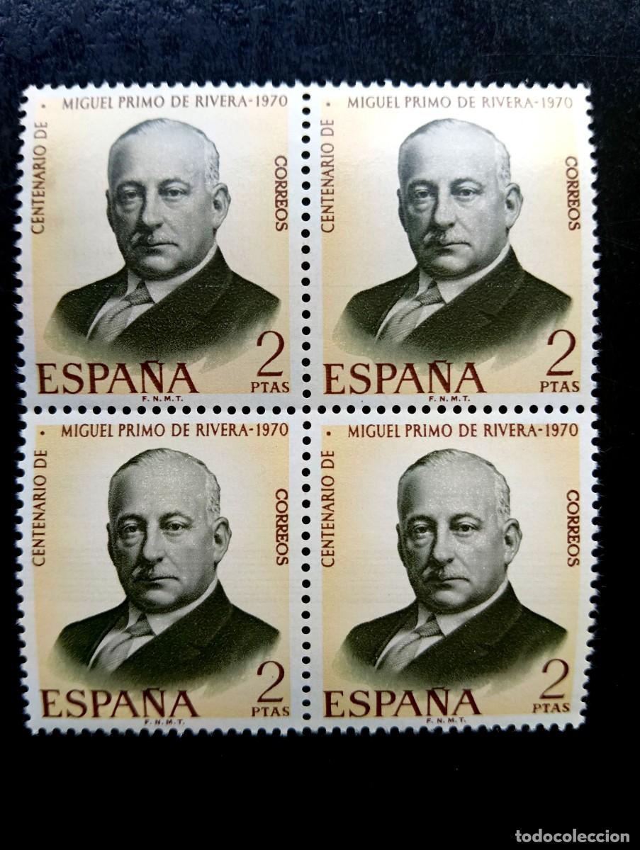 Stamps: Espa&ntilde;a 1970 - Edifil 1976 - centenario miguel primo de rivera - Bloque de 4