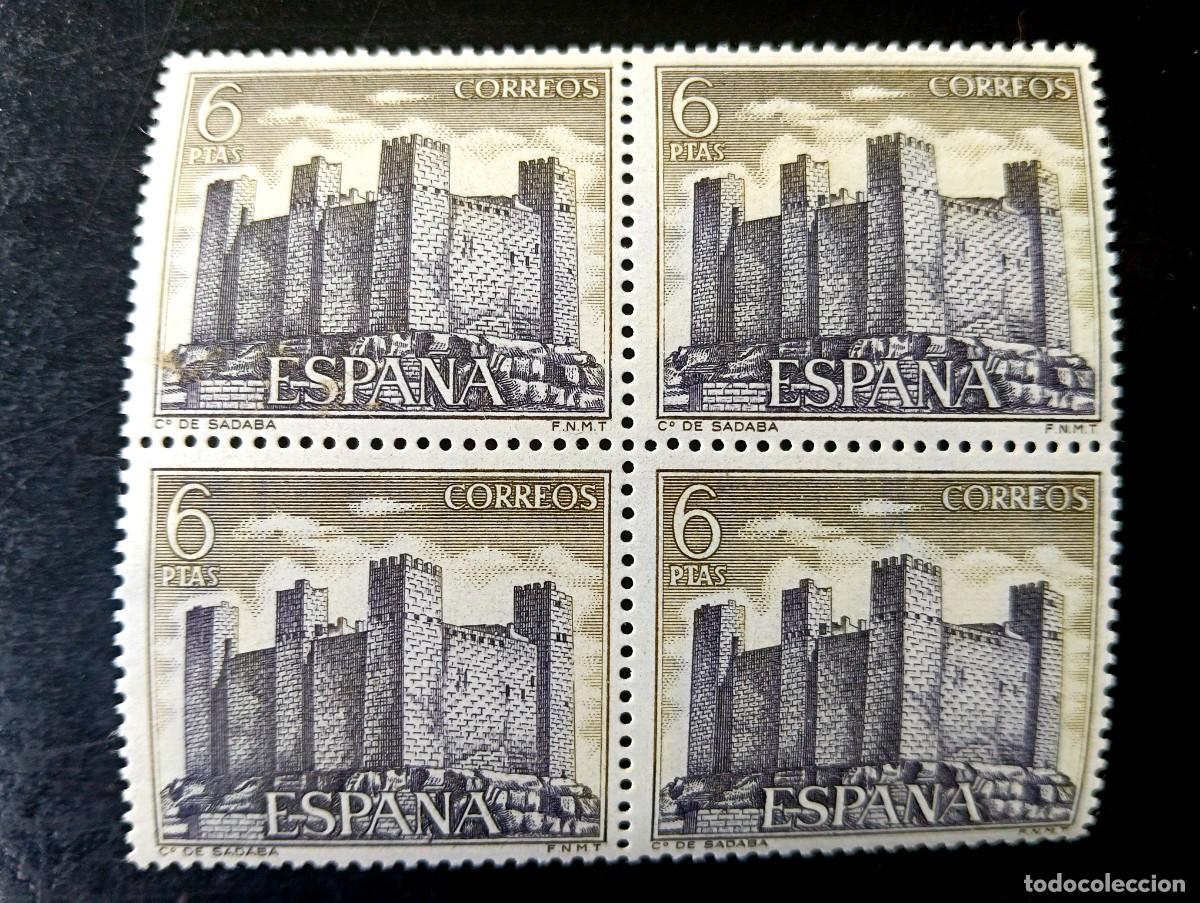 Sellos: Espa&ntilde;a 1970 - Edifil 1980 - Castillos de Espa&ntilde;a. Sadaba (Zaragoza) - Bloque de 4