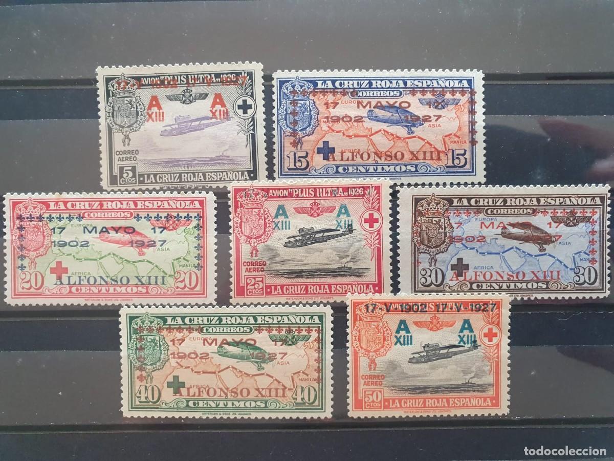 Briefmarken: EDIFIL 363 A 370 */** CRUZ ROJA ESPA&Ntilde;A 1927