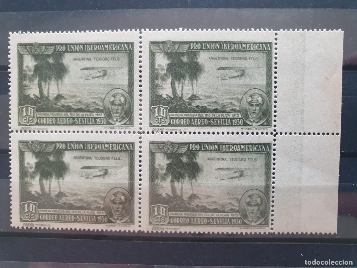 Francobolli: EDIFIL 584 ** BLOQUE DE 4 ESPA&Ntilde;A 1930