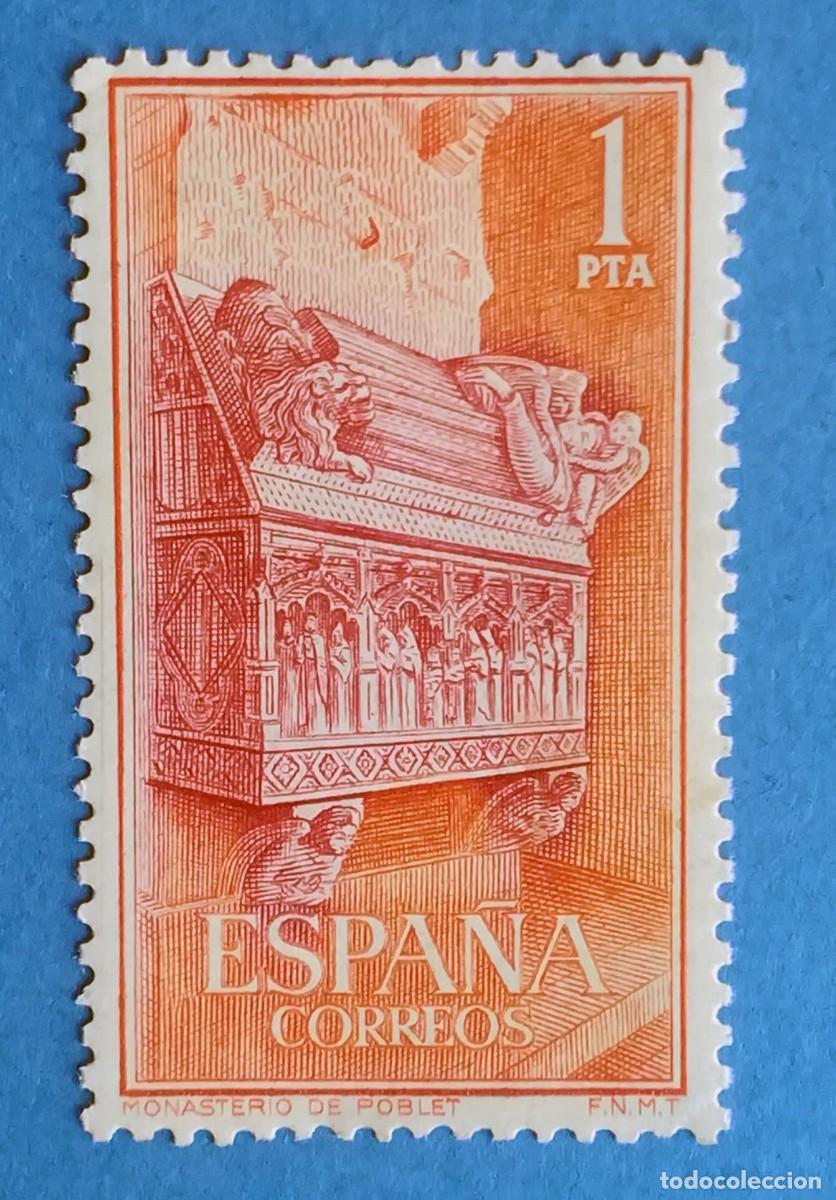 Sellos: Real Monasterio de Santa Mar&iacute;a de Poblet. Edifil 1495. Nuevo sin fijasellos.
