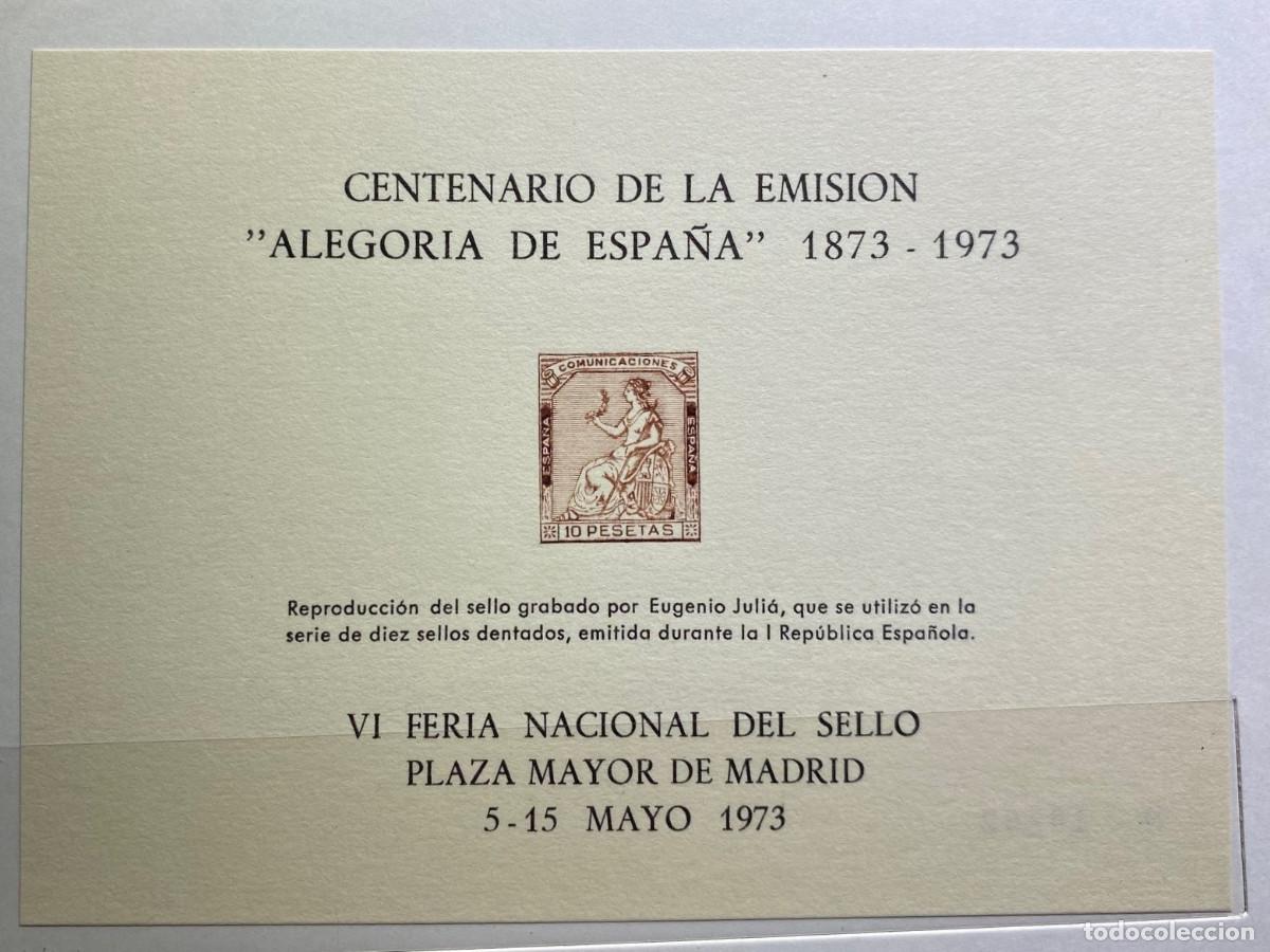 Sellos: Espa&ntilde;a 1973 hojas recuerdo 7-8 - Foto 2