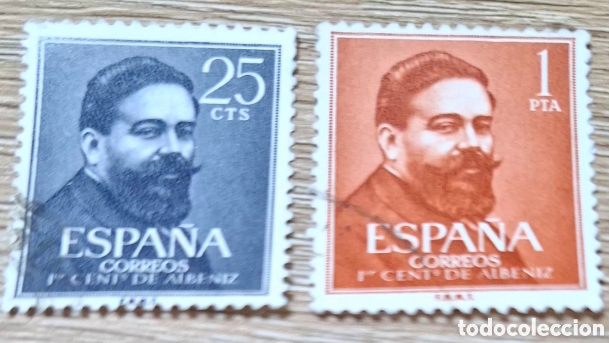 Stamps: SERIE - EDIFIL 1320 Y 1321 - A&Ntilde;O 1960 -.1ER. CENTENARIO DEL NACIMIENTO DE ALBENIZ