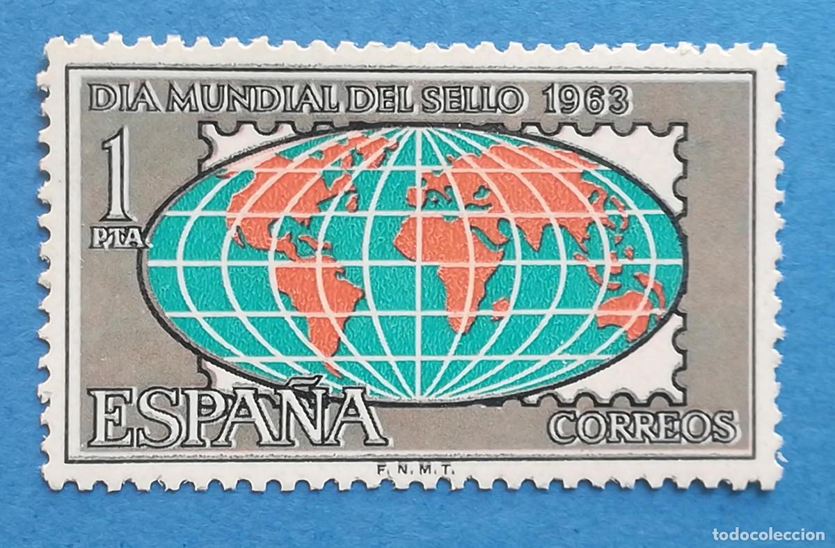 Selos: D&iacute;a mundial del sello 1963. 1 pta. Edifil 1510 . Nuevo sin fijasellos.