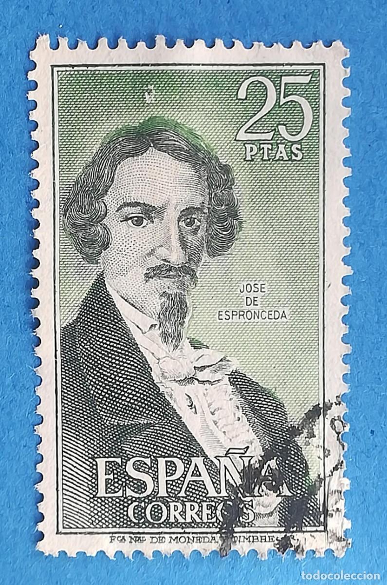 Stamps: Jos&eacute; de Espronceda. Edifil 2072. Usado, sin fijasellos.