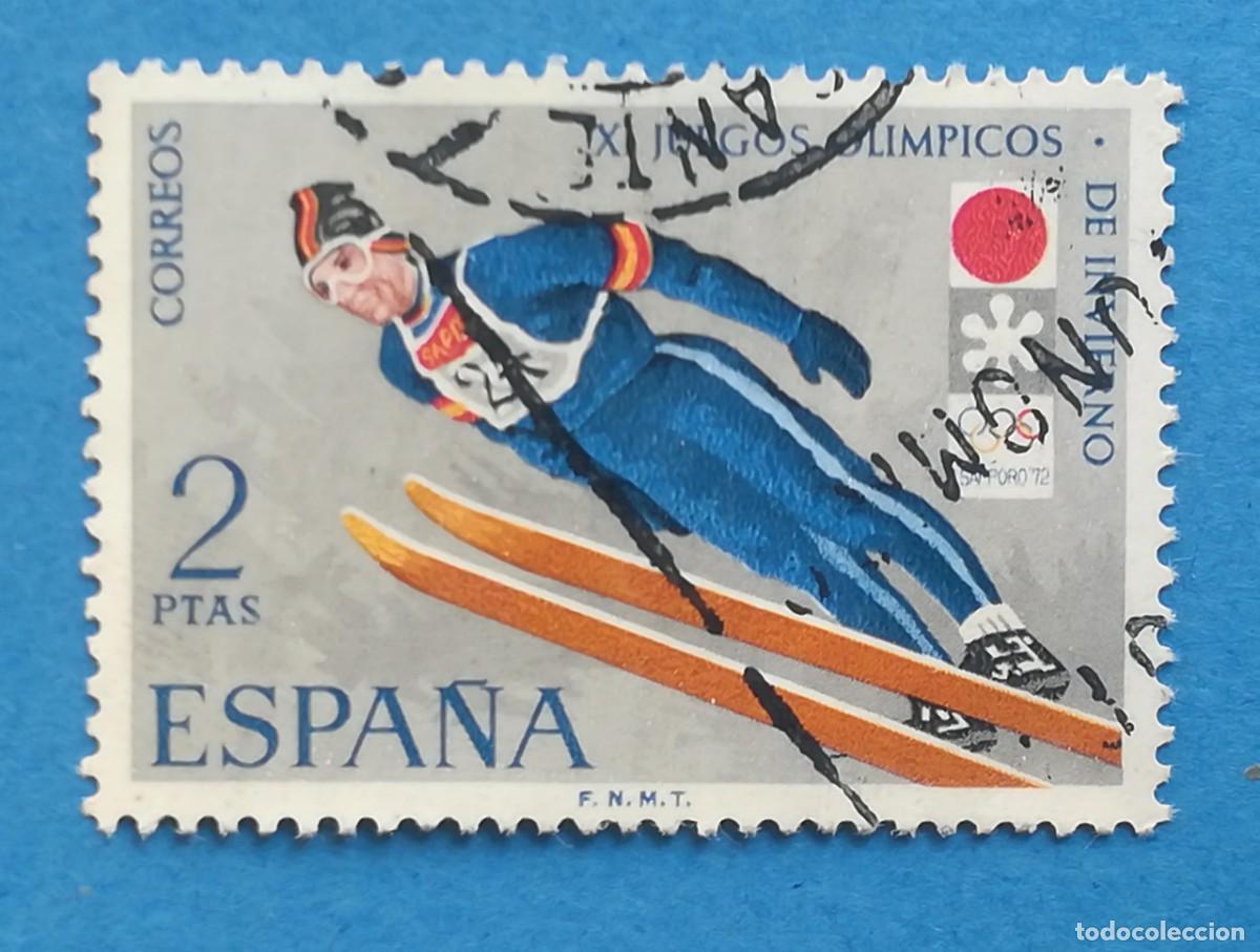 Francobolli: XI Juegos Ol&iacute;mpicos de Invierno de Sapporo 1972). Edifil 2074. Usado, sin fijasellos.