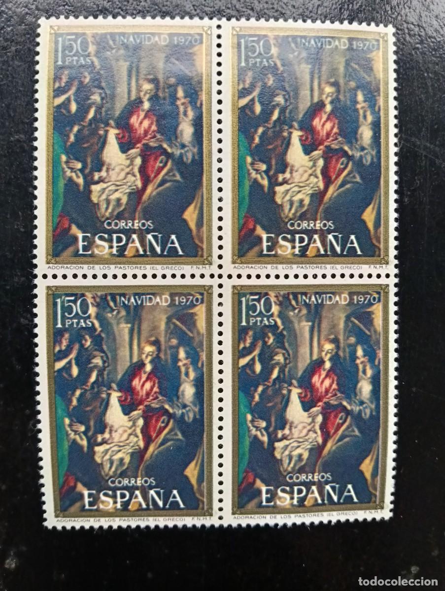 Sellos: ESPA&Ntilde;A 1970 - Edifil 2002 - Navidad (XIII serie) - BLOQUE DE 4