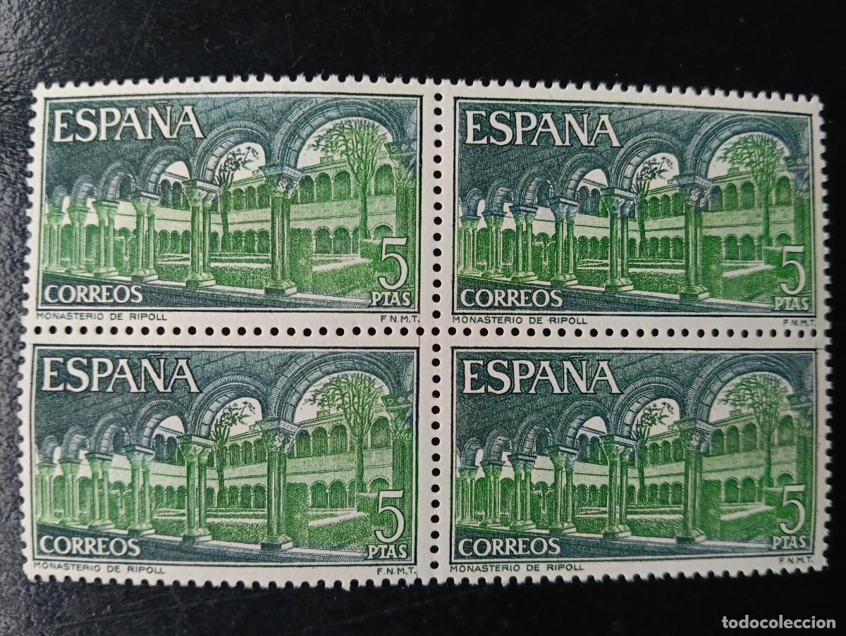 Selos: ESPA&Ntilde;A 1970 - EDIFIL 2007 - SANTA MARIA RIPOLL - BLOQUE DE 4