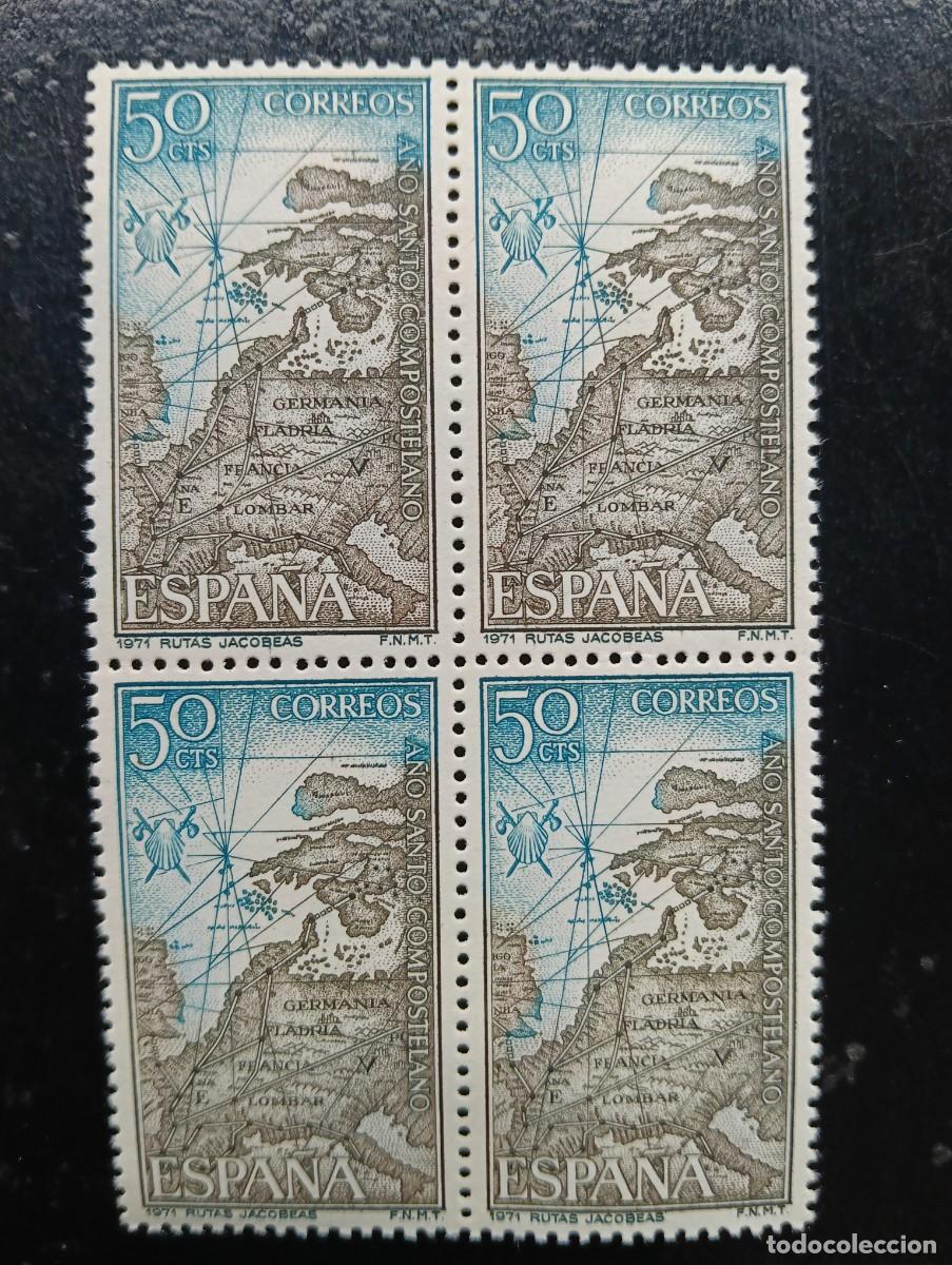Selos: Espa&ntilde;a 1971 - EDIFIL 2008 - A&ntilde;o Santo Compostelano - BLOQUE DE 4