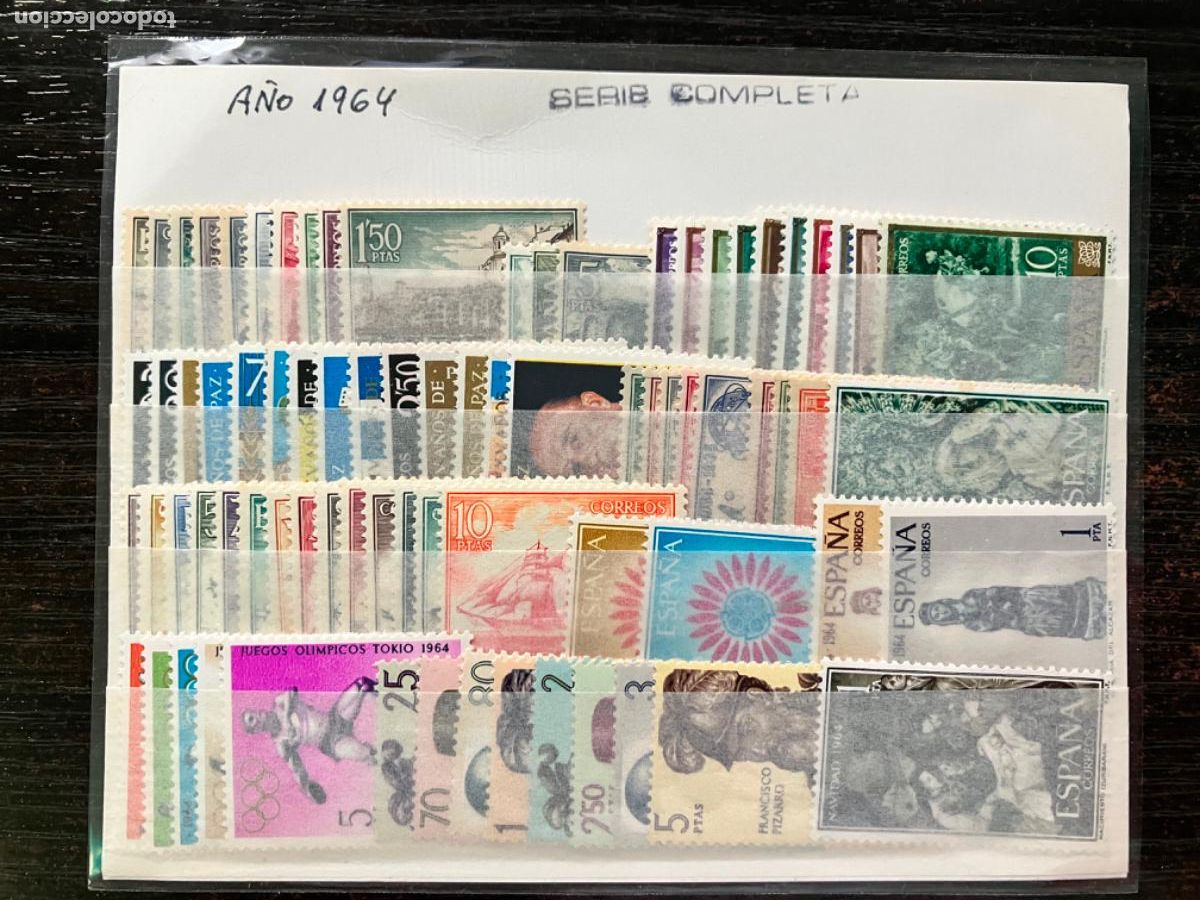 Sellos: Sellos Nuevos Espa&ntilde;a A&ntilde;o 1964 completo - Foto 1