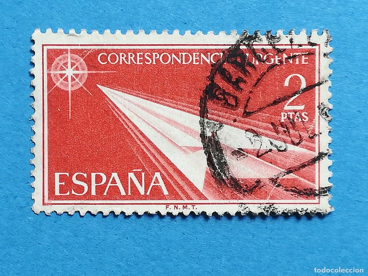 Francobolli: Edifil N&ordm; 1185. Correspondencia urgente. 2 ptas. Usado, sin fijasellos.