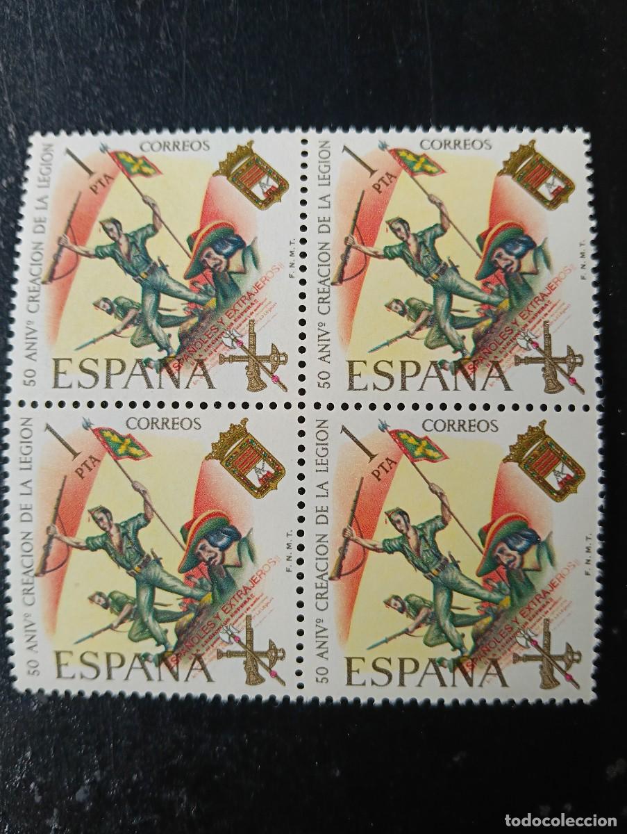 Sellos: Espa&ntilde;a 1971 - Edifil 2043 - L aniversario de la Legi&oacute;n. Duque de Alba - Bloque 4