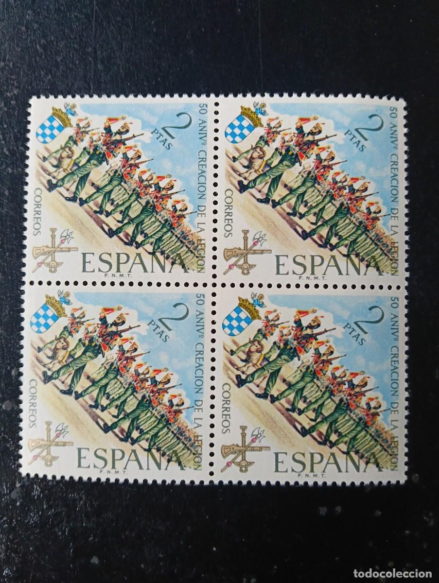 Sellos: Espa&ntilde;a 1971 - Edifil 2044 - L aniversario de la Legi&oacute;n. Gran Capit&aacute;n - Bloque de 4
