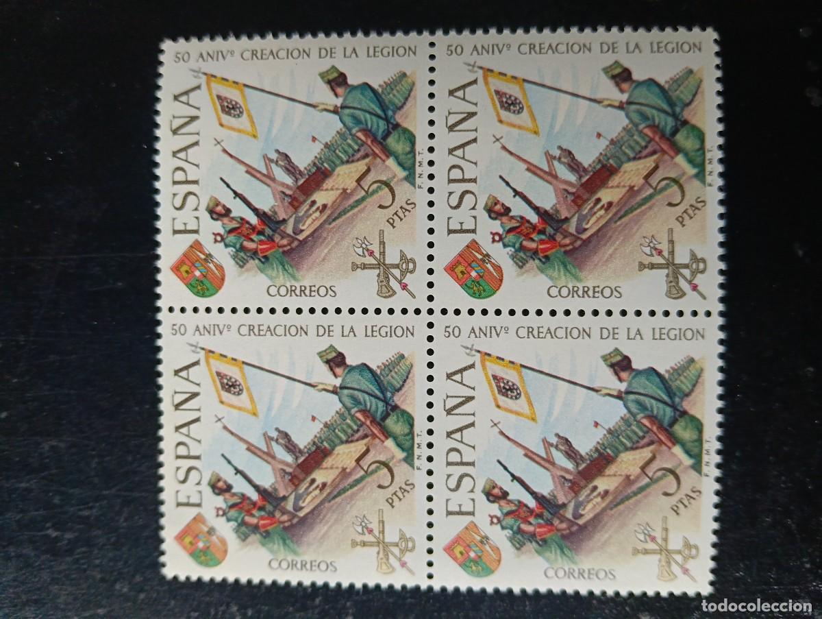 Sellos: Espa&ntilde;a 1971 - Edifil 2045 - L aniversario de la Legi&oacute;n. Juan de Austria - Bloque de 4