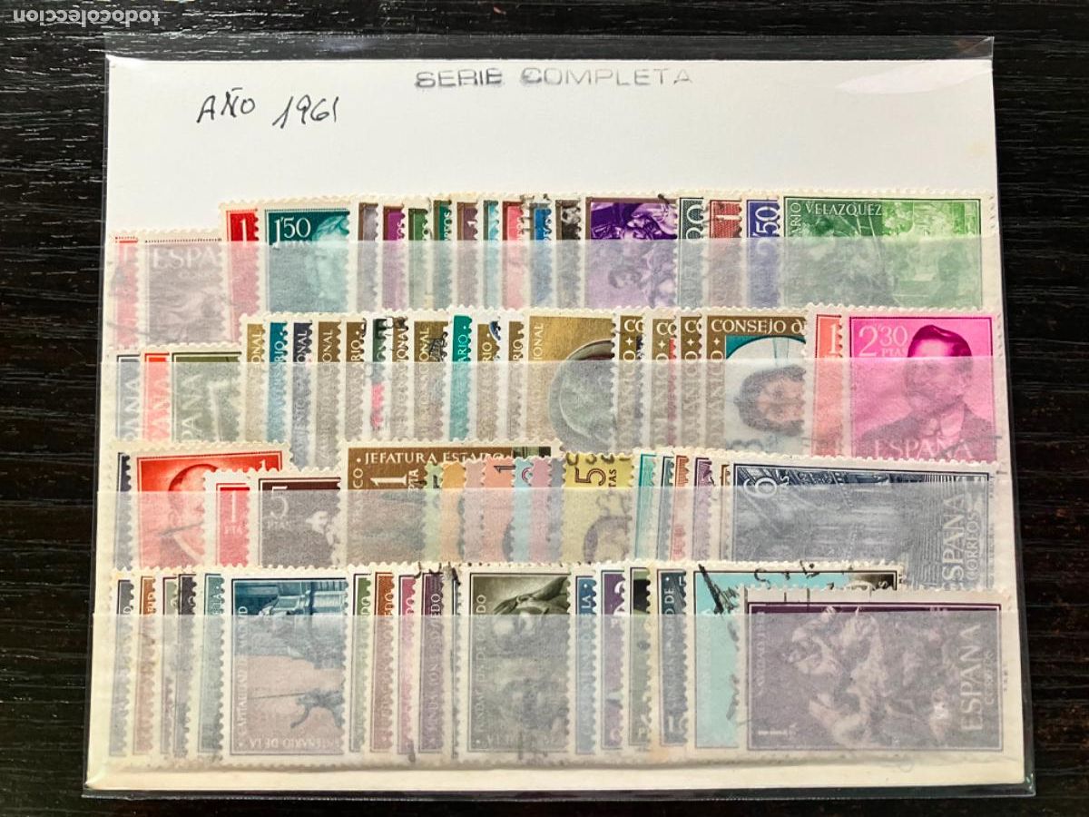 Stamps: Sellos Espa&ntilde;a - A&ntilde;o 1961 - Completo sellos usados con matasello de primera calidad