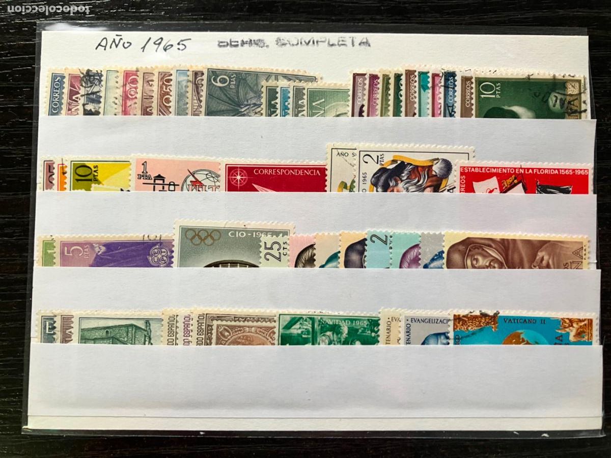Sellos: Sellos Nuevos Espa&ntilde;a A&ntilde;o 1965 completo - Foto 1