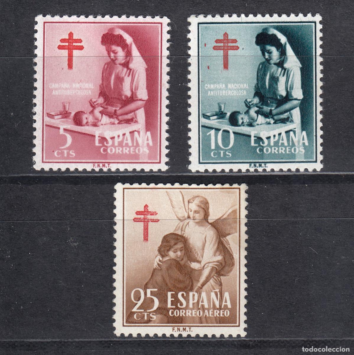Sellos: 1953 EDIFIL 1121/23** NUEVOS SIN CHARNELA. PRO TUBERCULOSOS (222-7)
