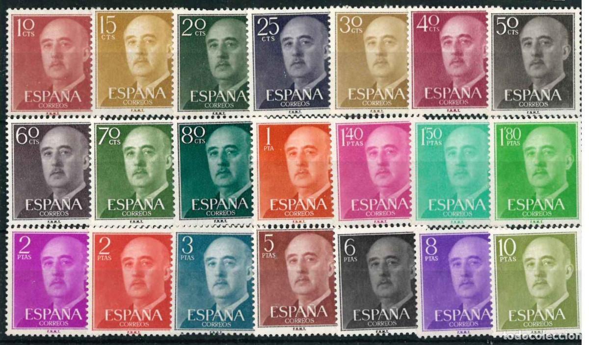 Sellos: 1955 EDIFIL 1143/63** NUEVOS SIN CHARNELA. FRANCO (222-7)