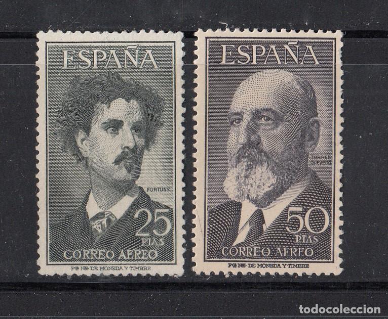 Stamps: 1955 -6 FORTUNY Y TORRES QUEVEDO NUMS. 1164 - 5 NUEVOS SIN FIJASELLOS