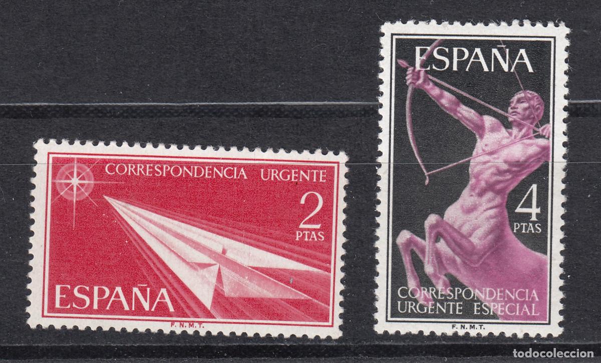 Sellos: 1956 EDIFIL 1185/86** NUEVOS SIN CHARNELA. ALEGORIAS (222-7)