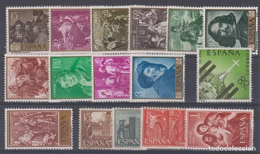 Sellos: ESPA&Ntilde;A. A&Ntilde;O 1959 COMPLETO. NUEVOS SIN CHARNELA (222-7)