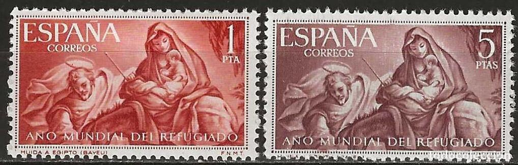 Sellos: 1961 EDIFIL 1326/27** NUEVOS SIN CHARNELA. A&Ntilde;O DEL REFUGIADO (222-7)