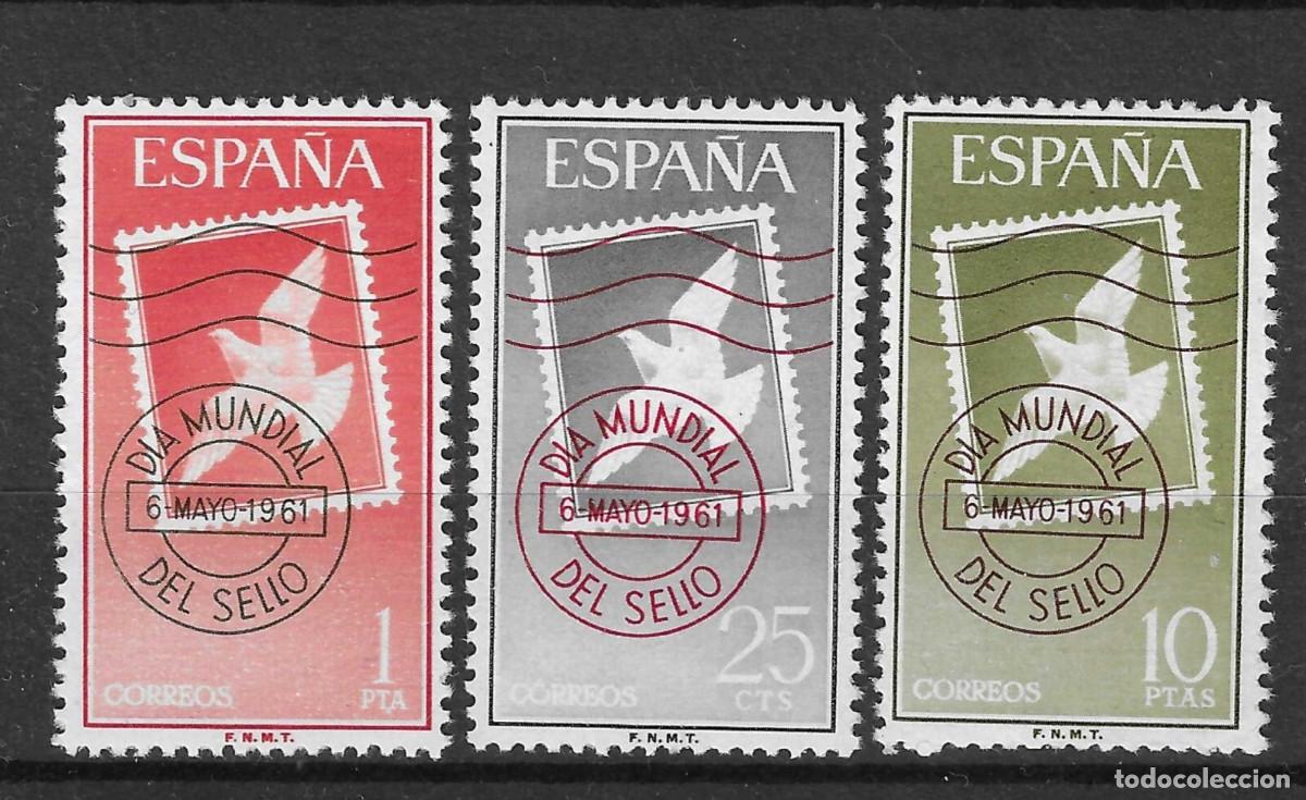 Sellos: 1961 EDIFIL 1348/50** NUEVOS SIN CHARNELA. DIA MUNDIAL DEL SELLO (222-7)