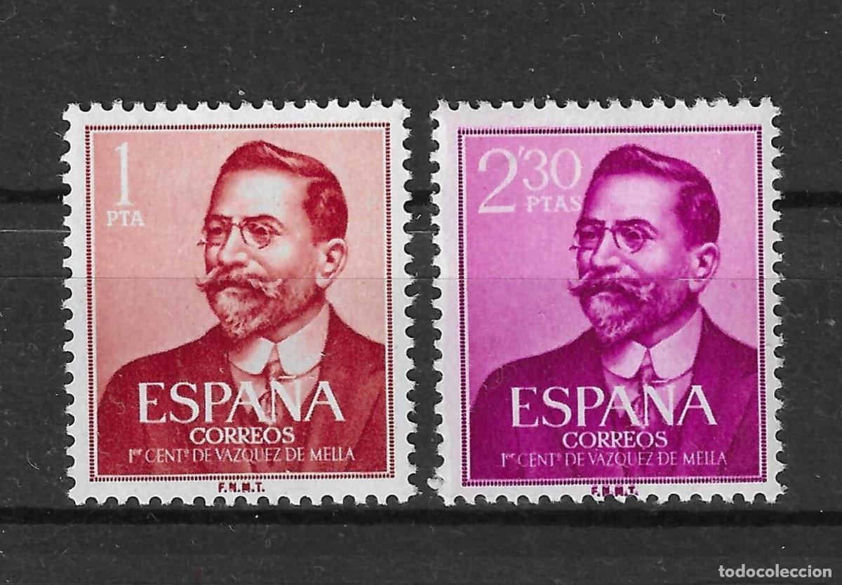Sellos: 1961 EDIFIL 1351/52** NUEVOS SIN CHARNELA. VAZQUEZ DE MELLA (222-7)