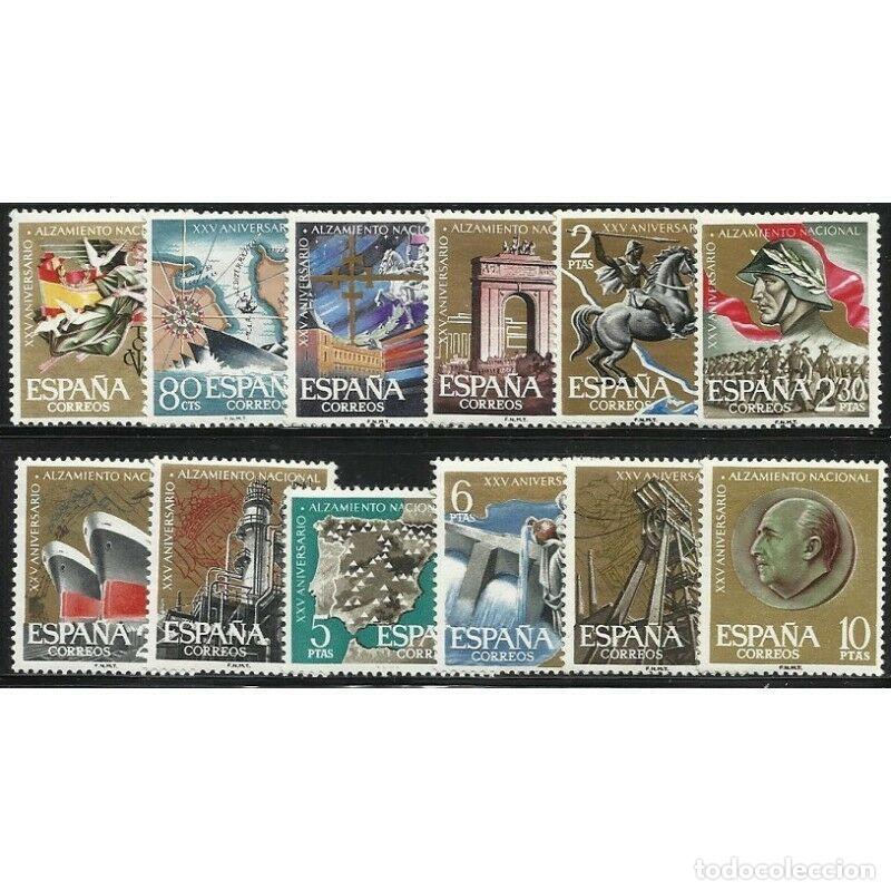 Sellos: 1961 EDIFIL 1353/64** NUEVOS SIN CHARNELA. XXV ANIV ALZAMIENTO (222-7)