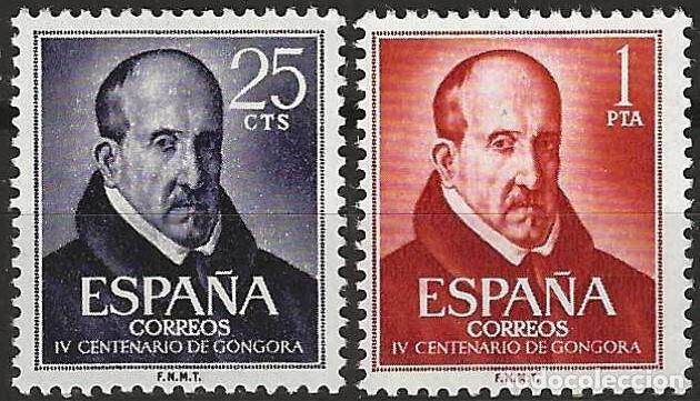 Sellos: 1961 EDIFIL 1369/70** NUEVOS SIN CHARNELA. GONGORA (222-7)