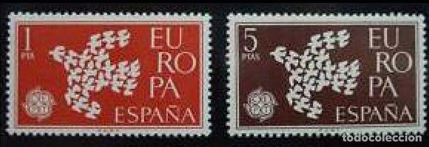 Sellos: 1961 EDIFIL 1371/72** NUEVOS SIN CHARNELA. EUROPA CEPT (222-7)