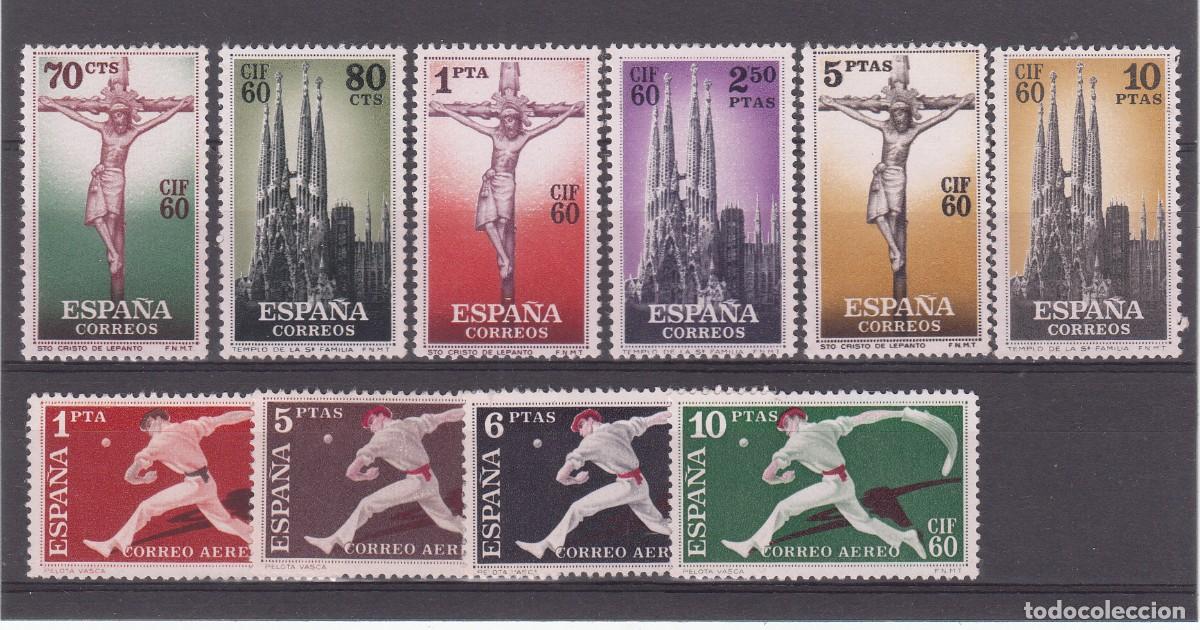 Sellos: 1960 CIF CONGRESO INT. FILAT. BARCEKONA NUMS. 1280 A 1289 NUEVOS SIN FIJASELLOS