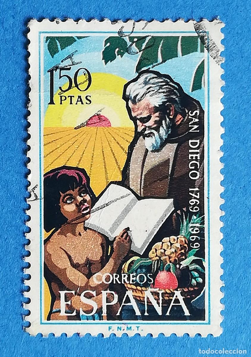 Sellos: Centenario de la Fundaci&oacute;n de San Diego, California (1769&ndash;1969). Edifil 1932. Usado