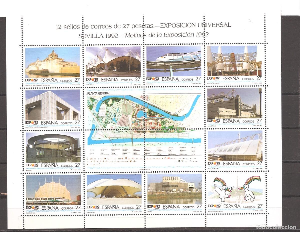 Sellos: Sellos de Espa&ntilde;a A&ntilde;o 1992 Exposici&oacute;n Universal Sevilla 2 Minipliegos N&ordm; 3164/3187