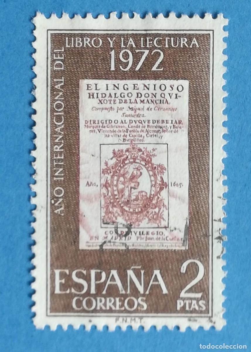 Sellos: A&ntilde;o Internacional del libro y la lectura 1972. Edifil N&ordm; 2076. Usado.