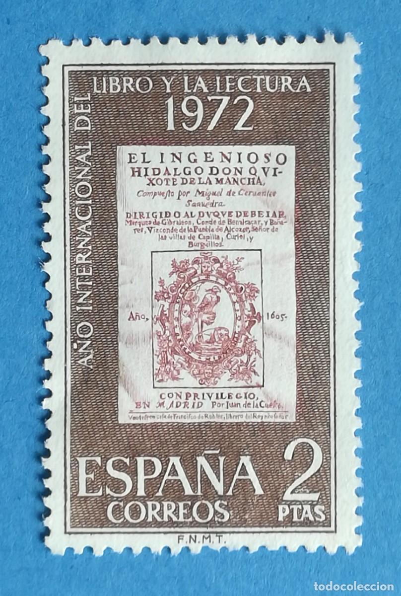 Sellos: A&ntilde;o Internacional del libro y la lectura 1972. Edifil N&ordm; 2076. Usado.