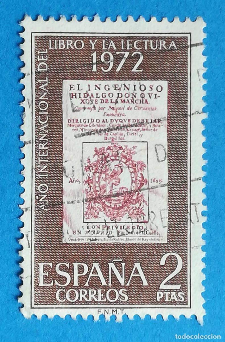 Sellos: A&ntilde;o Internacional del libro y la lectura 1972. Edifil N&ordm; 2076. Usado.