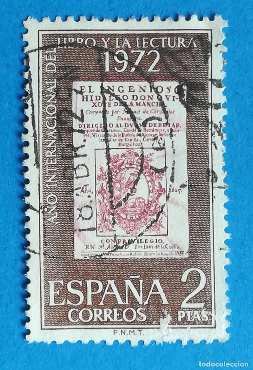 Sellos: A&ntilde;o Internacional del libro y la lectura 1972. Edifil N&ordm; 2076. Usado.