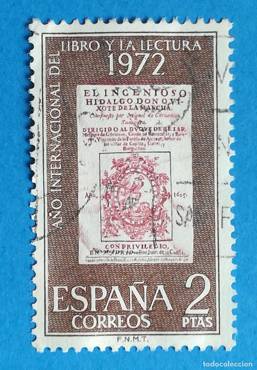 Sellos: A&ntilde;o Internacional del libro y la lectura 1972. Edifil N&ordm; 2076. Usado.