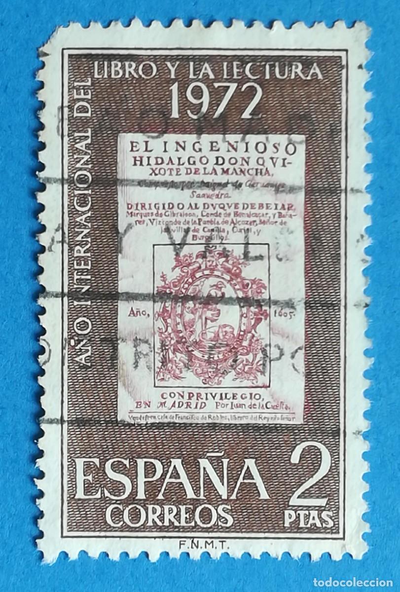 Sellos: A&ntilde;o Internacional del libro y la lectura 1972. Edifil N&ordm; 2076. Usado.
