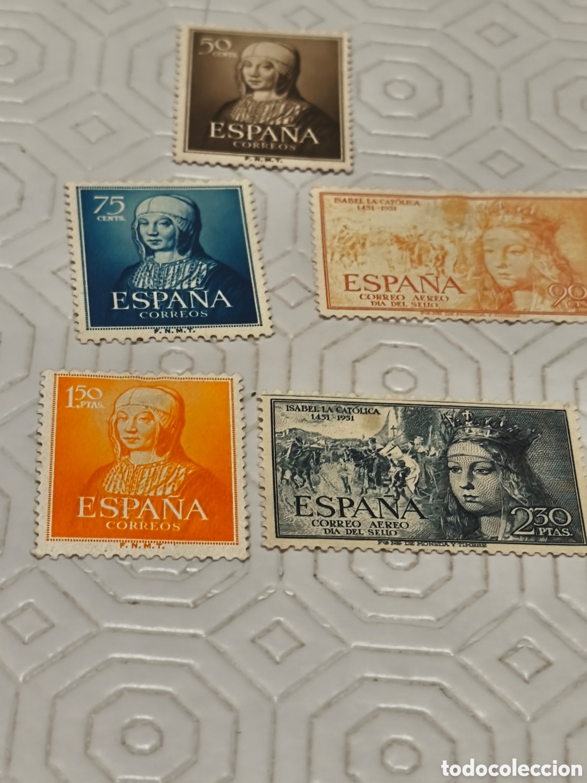 Sellos: 5 sellos Segundo centenario nuevos con y sin goma ver im&aacute;genes