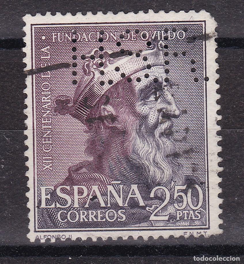 Sellos: AA5-Fundaci&oacute;n Oviedo . Alfonso II. PERFORADO H.S.R.