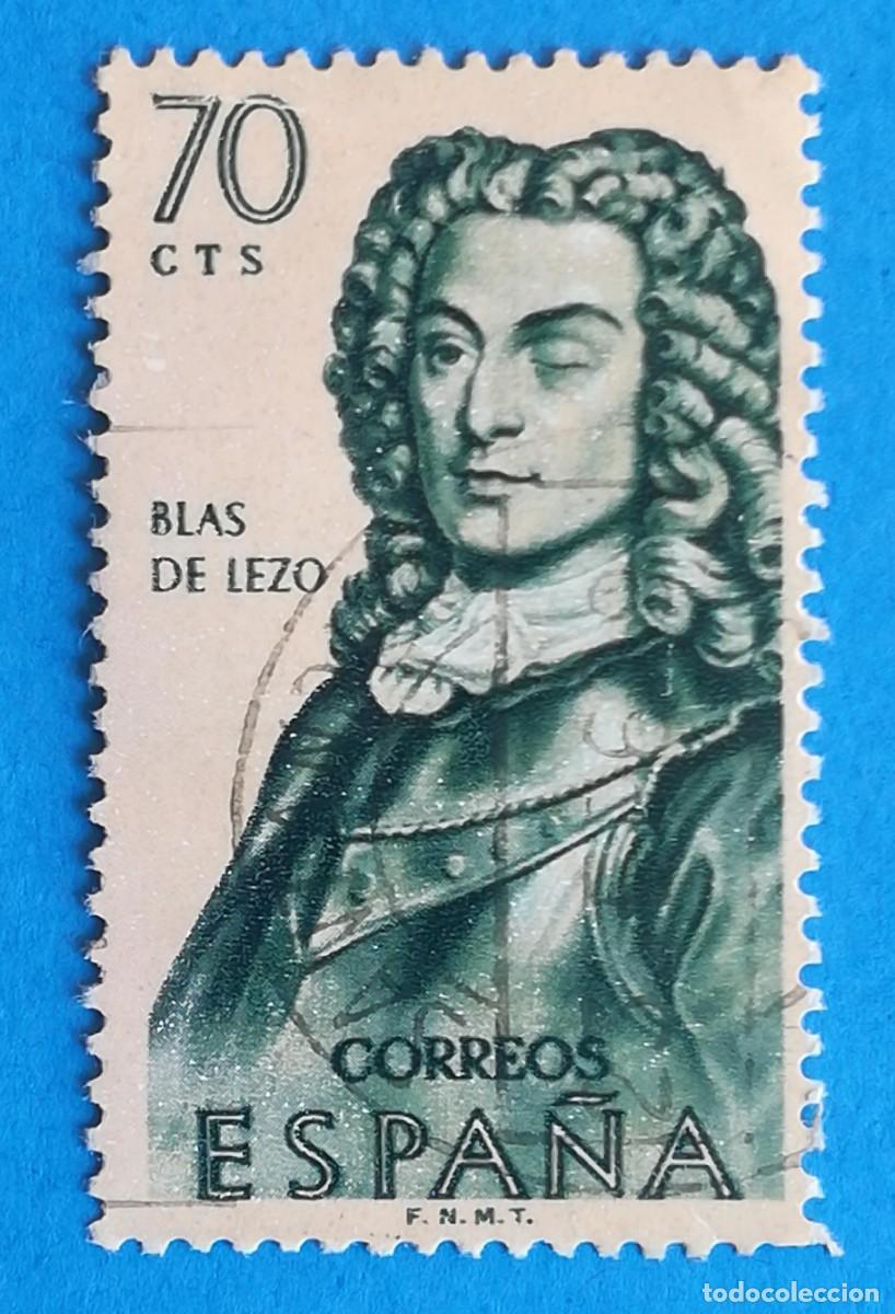 Sellos: Blas de Lezo. Edifil 1375. Usado.