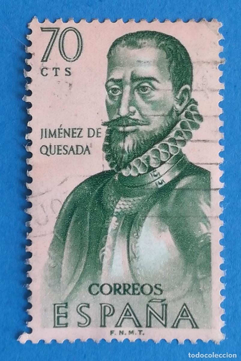 Sellos: Gonzalo Jim&eacute;nez de Quesada. Edifil 1455. Usado.