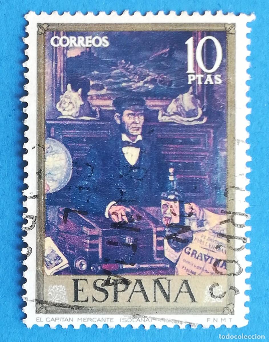 Sellos: El capit&aacute;n mercante (Solana). Edifil 2083. Usado.