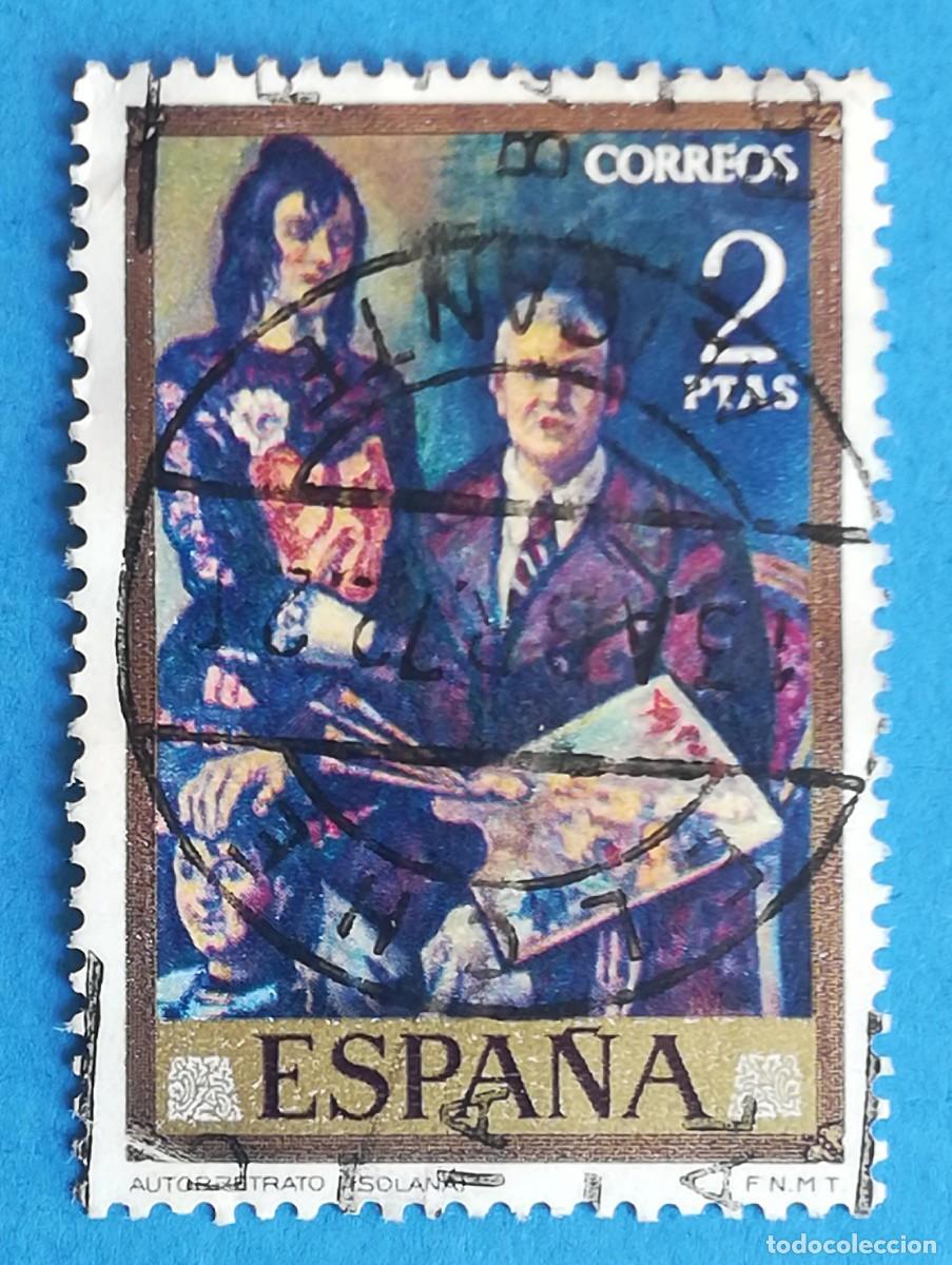 Sellos: Autorretrato (Solana). Edifil 2078. Usado.