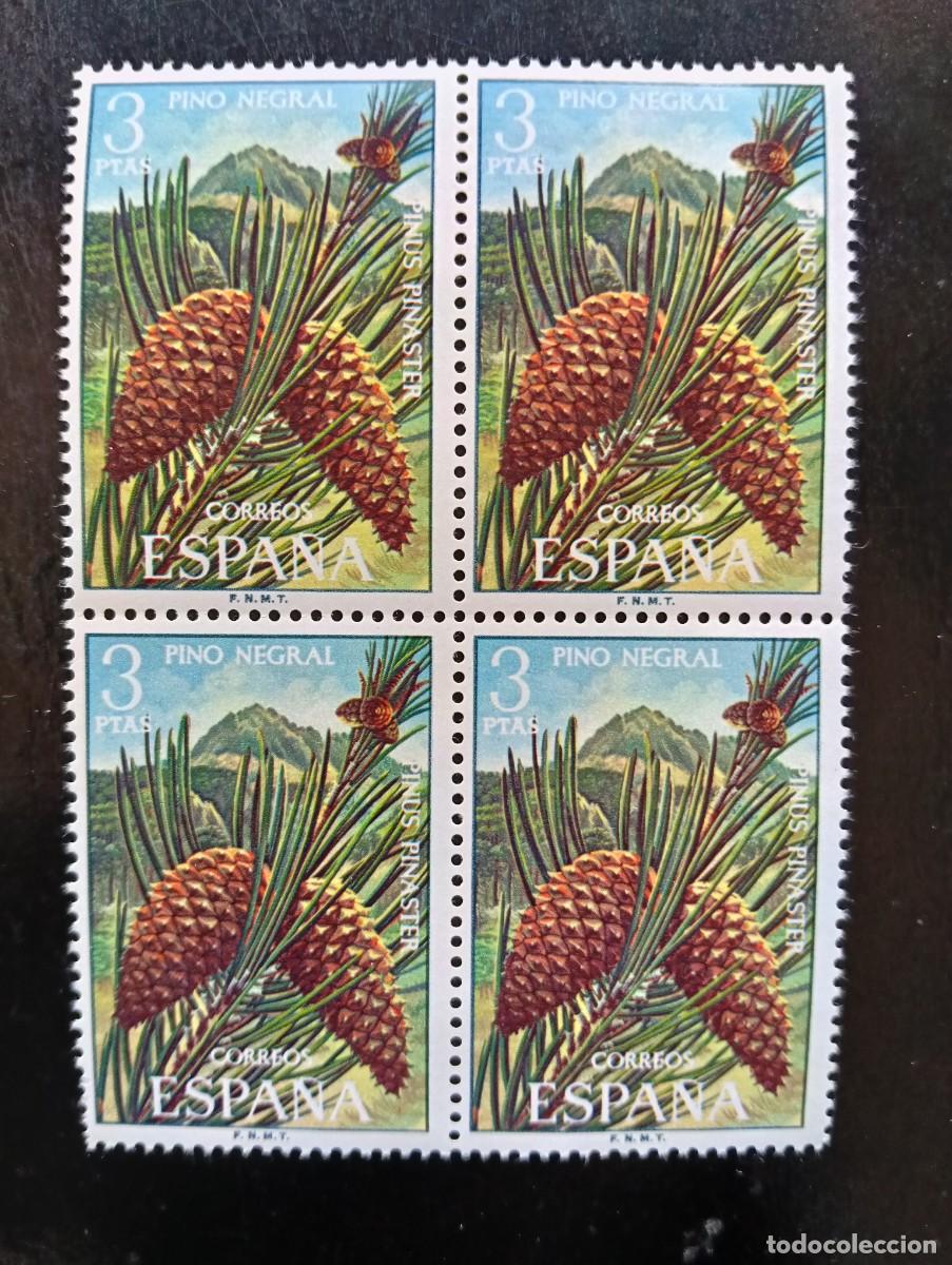 Sellos: ESPA&Ntilde;A 1972 - FLORA Y FRUTOS - EDIFIL 2087 - bloque de 4