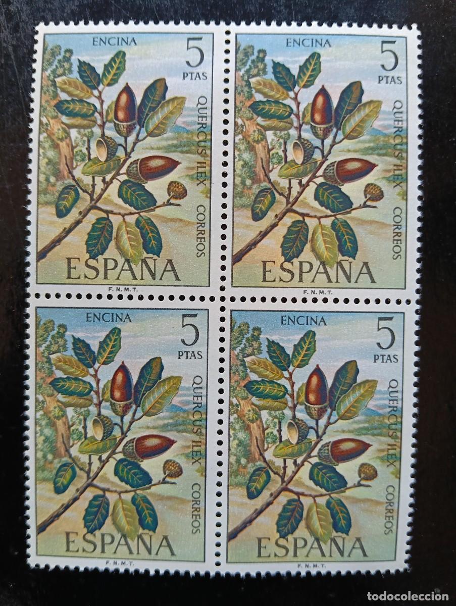 Sellos: ESPA&Ntilde;A 1972 - FLORA Y FRUTOS - EDIFIL 2088 - bloque de 4