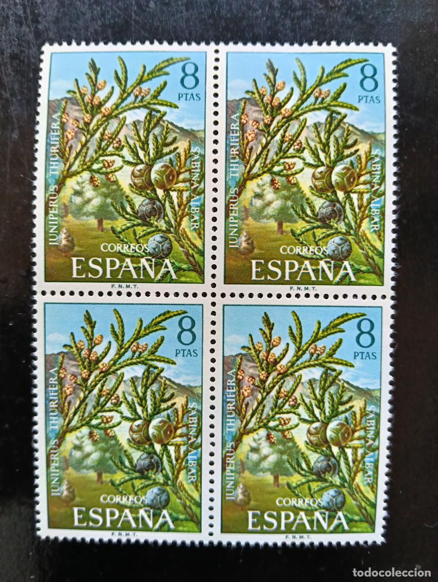 Sellos: ESPA&Ntilde;A 1972 - FLORA Y FRUTOS - EDIFIL 2089 - bloque de 4
